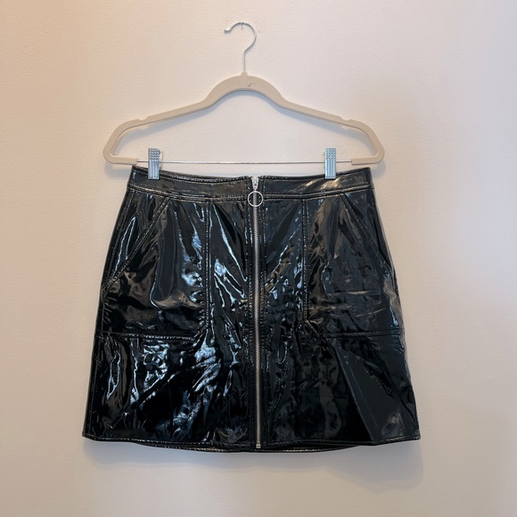 icone Dresses & Skirts - BNWOT Icone vinyl/latex look mini skirt